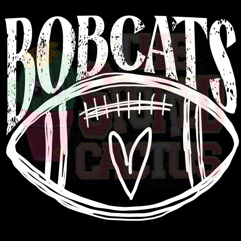 Bobcats WHITE PRINT PDF Tiff Png Jpg - Etsy