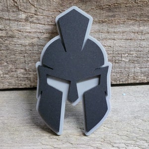Gladiator Acrylic Helmet Badge