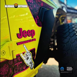 Acrylic &quot;Jeep&quot; fender emblem for Jeep Wrangler / Gladiator - Mopar Officially Licensed Product (L/R Set)