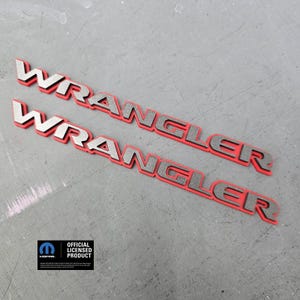 Jeep "Wrangler" Acrylic emblems for fenders (L/R Set)