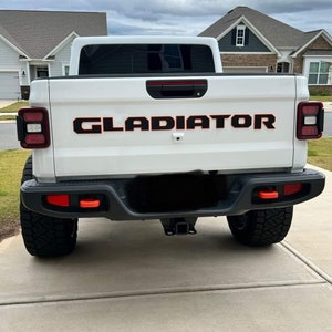 Jeep &quot;Gladiator&quot; Acrylic Two Color Tailgate Emblem
