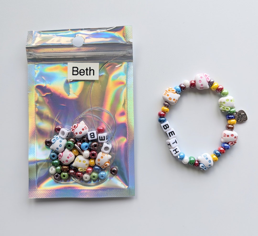 Rainbow Bracelet Kit, Make Your Own Bracelet, Personalised, Party Bag ...