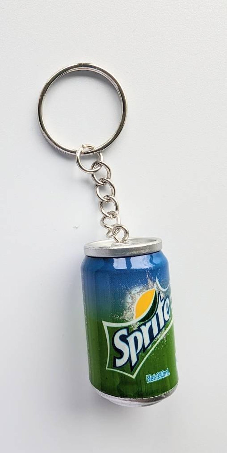 Fizzy drink can keyring, pop keyring, soda drink, novelty keyring, personalise with a name, bag charm, personalised keyring image 6