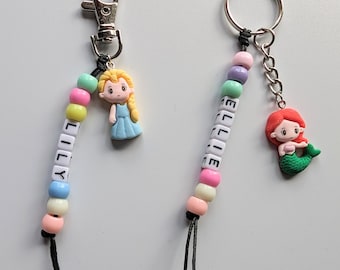 リトル・マーメイド、アリエルとフランダー - キーホルダー（6cm