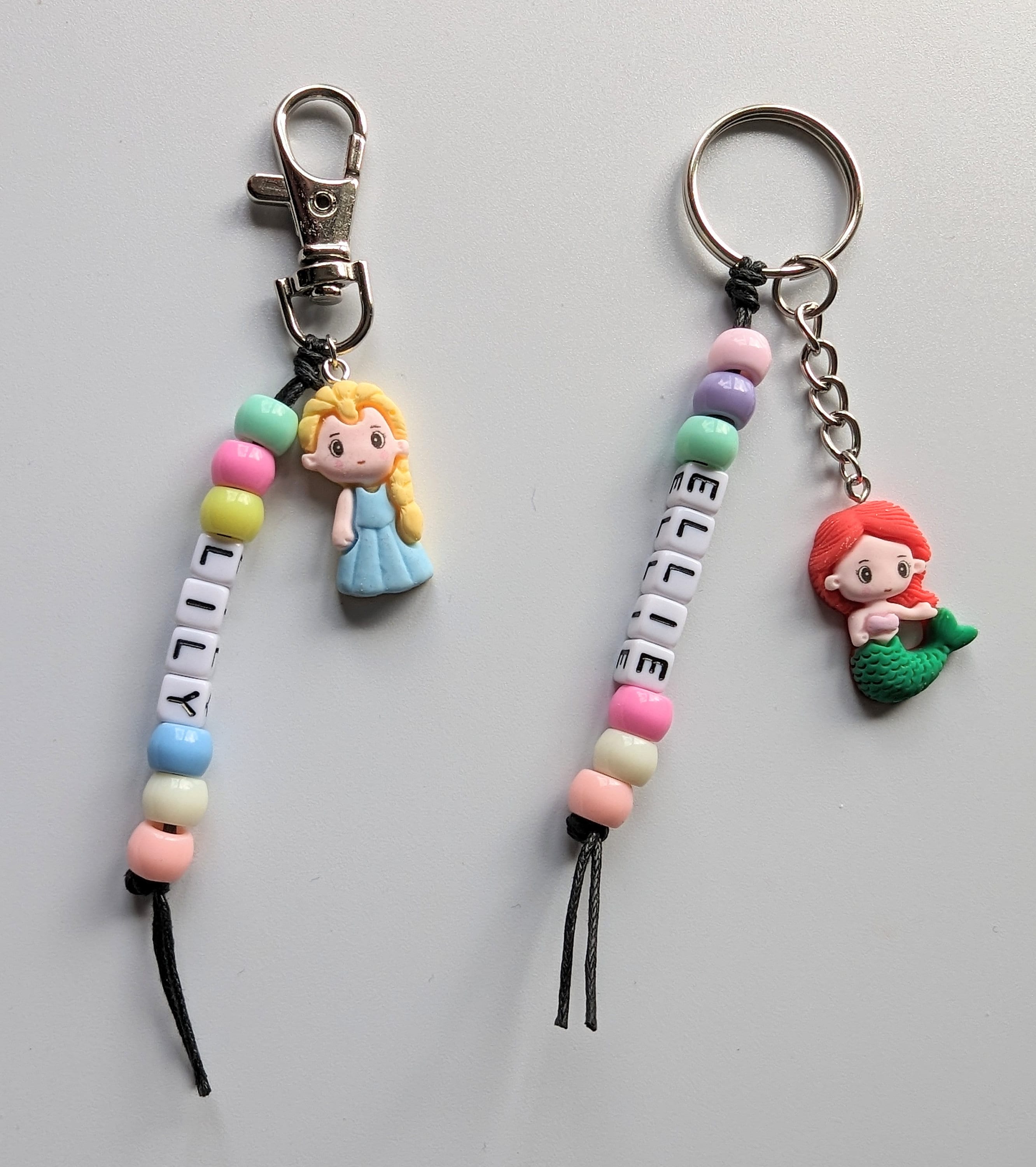 パーソナライズされたプリンセスマーメイドキーホルダー：ノベルティ 