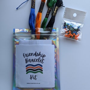 Friendship bracelet kit for kids, rainbow bracelet kit, craft kit for teens, friendship gift, bracelet making kit, macrame bracelet kit