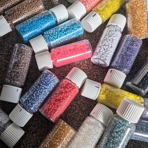2mm Seed Bead Mix: 10 Bottles Assorted Colors (150g)