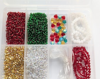 Bracelet kit, make your own bracelets , jewellery making kit, Craft kit, Christmas craft idea, friendship bracelet making kit, bead kit,