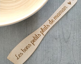 Gepersonaliseerde houten spatel - cadeaus, feestartikelen, evenementen, bedankjes. Lasergravure. Moederdag