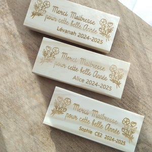 Pincel de pizarra personalizado.  Regalo - maestra - maestra - pincel de pizarra de madera personalizable - escuela - maestra