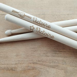 Baguettes de batterie personnalisable