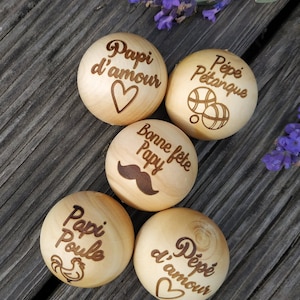 Cochonnet to personalize for petanque for grandpa, dad, godfather, uncle   Personalized gift