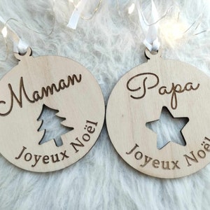 Personalized wooden Christmas ball
