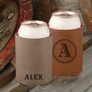 Personalized Can Holder Coozie for Groomsmen | Custom Insulated Beverage Holder | Customized Beer Can Sleeve | Wedding Party Groomsmen Gift
