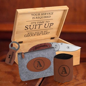 Premium Groomsmen Gift Box | Personalized & Customized Groomsmen Gift Box Set | Thoughtful Groomsmen Gift Box with Keepsakes | Party Favor
