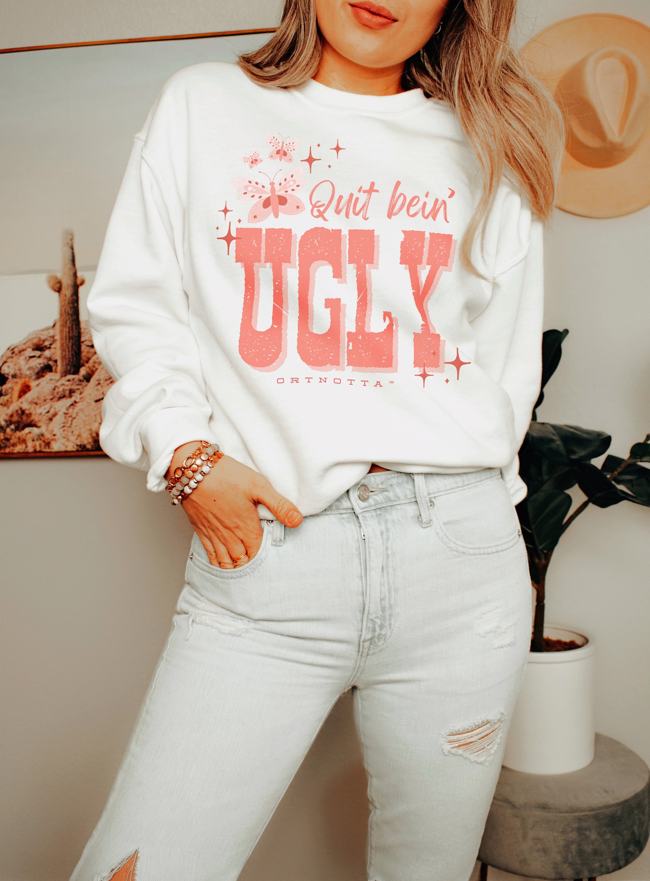 Awful sweatshirt smiley face hotsell