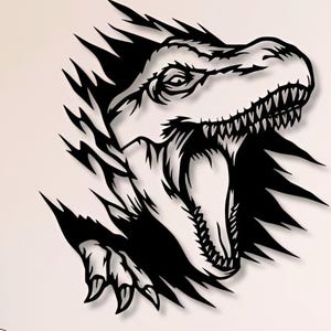 Dinosaur Dxf Svg Png Files Trex Fossil Vector Cut File For Cnc Plasma Laser Cricut Glowforge Xtool