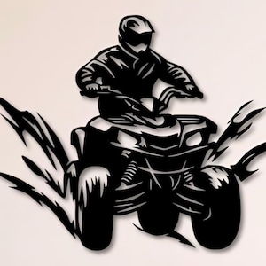 Fichiers vtt Dxf Svg Png Vector Art mural fichier coupé tout-terrain pour Cnc Plasma Laser Cricut Glowforge Xtool