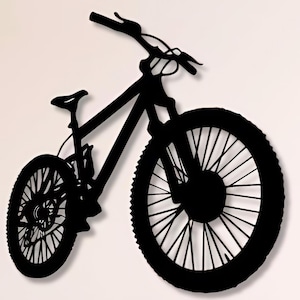 Fiets DXF, Svg, Png, bestanden, Mountainbike, Lasergesneden, Fiets, Fiets, Fietsen, Voor CNC, Laser, Plasma, Cricut, Glowforge