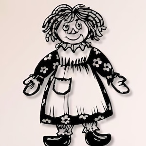 Baby Doll Dxf Svg Png Files For Cnc Laser Plasma Cut File, Dxf , Svg , Wall art , Laser cut , For Cnc , Laser , Plasma , Glowforge , Cut