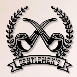 Gentlemens Dxf svg Png-Dateien Gentleman Laser Cut Plasmen File Pfeife Zigarre Zigarette Rauch Mann Whisky Cut File, Für, Cnc, Laser, Plasmen