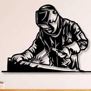 Welding Dxf Svg Png Files Welder Weld Welding Metal Crafter , Cut , File , For , Cnc , Plasma , Laser