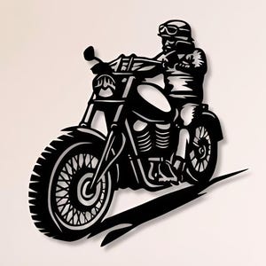 Rider Dxf , Svg , Png ,files , Laser cut , Motorcycle , Motorcross , Motocross , Biker  , For Cnc , Laser , Plasma , Cut