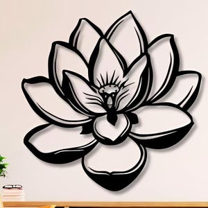 Magnolia Dxf Svg Png Files Flower Flowers Plasma Cut File Wall Art For Cnc Plasma Laser Glowforge Cricut