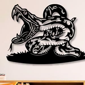 Copperhead Dxf Svg Png-bestanden, slang, Copperhead, giftig, Wall Art Decor Cur-bestand voor Cnc-plasmalaser Glowforge