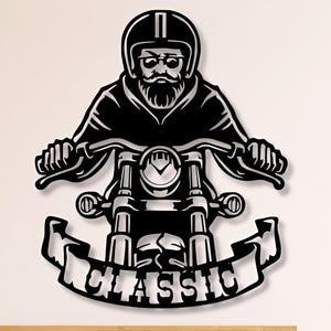 Classic Motorcycle Dxf , Svg , Png ,files , Retro , Motorcycle , Motocross , Ride , Rider , Biker , Dxf , Svg , Plasma , Cut , File