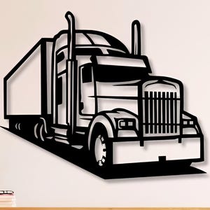 LKW Anhänger Dxf,Svg, Png,Dateien,Groß,Lastwagen,Anhänger,Transport,Schnitt,Datei,Für,Cnc,Plasma,Laser