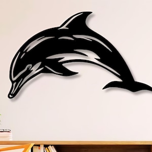 File Dxf Svg Png Dolphines Sea Swim File di taglio, per, CNC, Plasma, Laser Glowforge