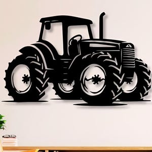 Tractor Dxf Svg Png Files Tractor Wall Art Cut File For Cnc Plasma Laser Glowforge Cricut