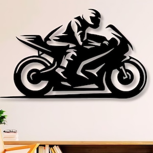 Motorcycle Dxf Svg Png Files Racer Race Racing Motorsport , Cut , File , For , Cnc , Plasma , Laser