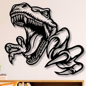 Trex Dxf , Svg , Png , Files , Dinosaurus , Claw , Jurassic , Monster , Park , Wild , Horror , Animal , Cut , File, For,Cnc , Plasma , Laser