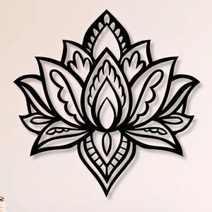 Lotus Mandala Dxf , Svg , Png , Files , Lotus , Flower , Mandala , Pattern , Wall , Art , Cut , File , For , Cnc , Plasma , Laser , Cricut
