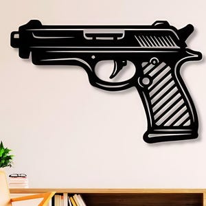 Gun Dxf ,svg ,png ,files , Gun , Laser Cut , Wall Art , Revolver ...