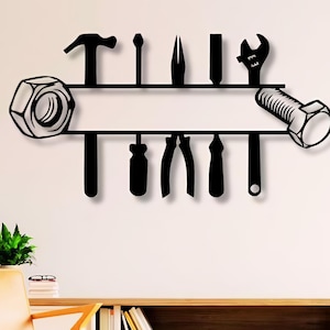 Tools Template Dxf Svg Png Files , Spanner , Screwdriver , Nut , Screw , Hammer , Pliers , Wall , Decor , Cut , File , For , Cnc , Plasma