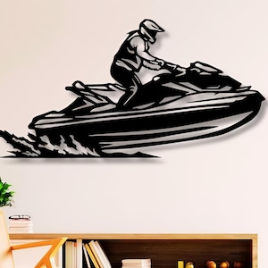 Jetski Dxf Svg Png Files Water Sport Water Jet Cut For Cnc Plasma Laser Cricut Glowforge Xtool
