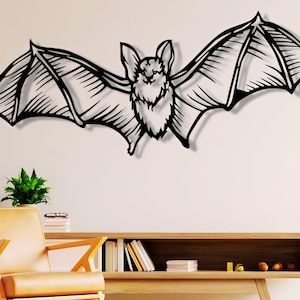 Bat Dxf Svg Png Pliki, Bat, Wall Art Cięty Plik Do Lasera Plazmowego CNC Glowforge Xtool