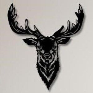 Deer Head Dxf , Svg, Png , Files , Laser cut , Plasma , Deer , Head , Face , Reindeer,Wall Art , For Cnc , Laser , Plasma , Cricut Glowforge