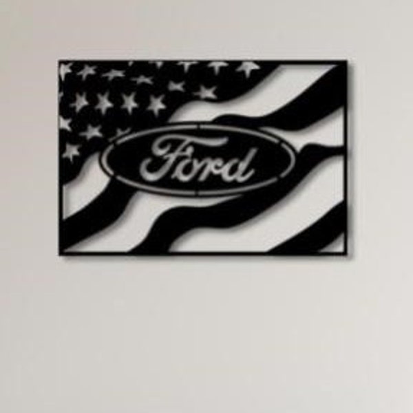 American Ford Dxf , Svg , Png , Files , Laser cut , Flag , Patriotic  , American Flag , Ford , USA , Laser , Plasma , Cricut , Glowforge