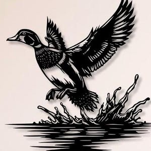 Ente Dxf SVG Png Dateien Jagd Jäger Natur Leben Für Cnc Laser Cricut Glowforge Xtool