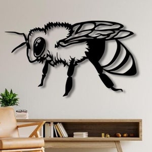 Abeille Dxf, Svg, Png, Fichiers, Abeille, Mur, Art, Découper, Fichier, Miel, Pour, Cnc, Laser, Plasma, Glowforge