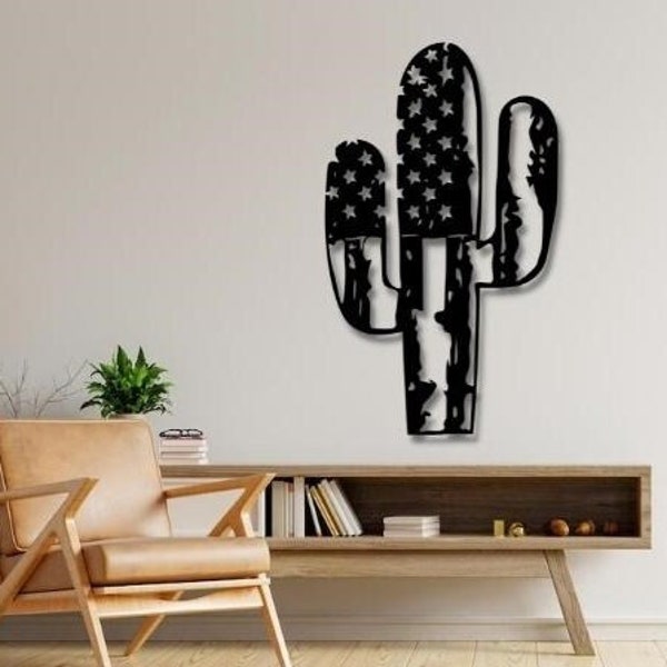 Cactus Tree Dxf , Svg , files , Flag , Design , Wall art , Laser cut , Cactus , Cowboy , Texas , Wild West , For cnc , Laser , Plasma