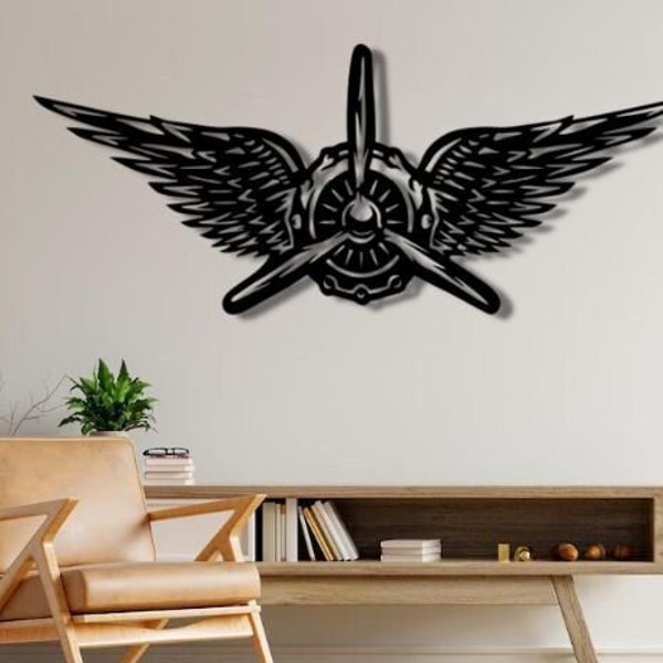 Vintage Airplane Dxf , Svg , Png , Files , Plane , Wing , Wings , Aeroplane , Aircraft , Pilot , Sky , Fly , For , Cnc , Laser , Plasma