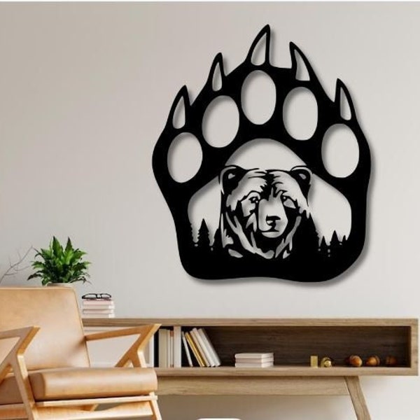 Bear Dxf , Svg , Png , Files , Bear , Paw , Claw , Trees , Face , Head , Cut , File , For , Cnc , Laser , Plasma , Glowforge