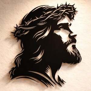 Jesus Metal Wall Art Files, CNC Plasma Laser Cut (svg, Dxf, Png) - Etsy