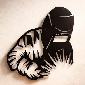 Archivos DXF SVG de soldador, archivos de arte mural de metal, corte láser de plasma CNC (svg, png, dxf)