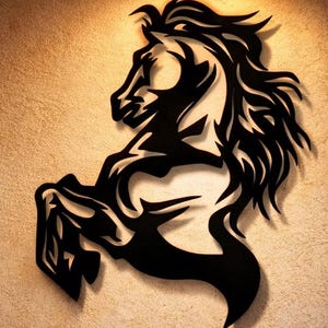 Cavallo Dxf, Svg, Png, File, Cavallo, Muro, Arte, Taglio, File, Per, Cnc, Plasma, Laser